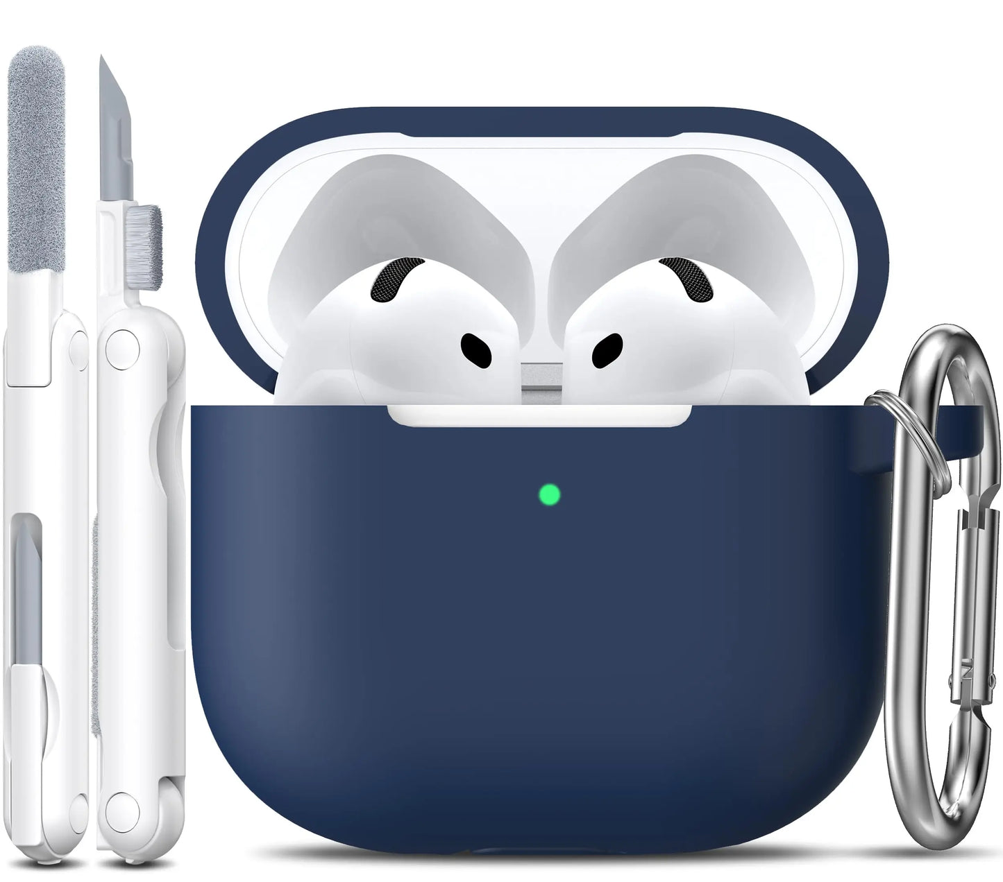 For AirPods 4 Generation Case Cover with Phone Holder Shockproof Hard Shell Protective Case with Cleaner Kt for AirPods Pro/Pro2