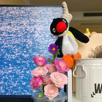 16cm Lovely Penguin Plush Keychain Cute Penguin Doll Backpack Pendant Creative Animal Doll Keychain Girls Women Bag Accessories