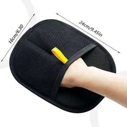 Pet Hair Removal Set Tool Reusable Static Removal Gloves Double-Sided Grooming Gloves Remove Dog Cat Fur Hair for Carpets Sofa