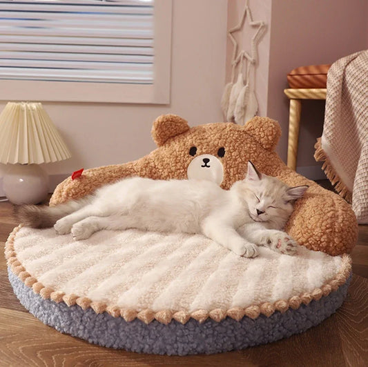 Removable Cat Bed Dog Sofa Pet Pad Cat Nest Pet Bed for Small Medium Dogs Cats Comfortable Plush Puppy Bed Pet Supplies