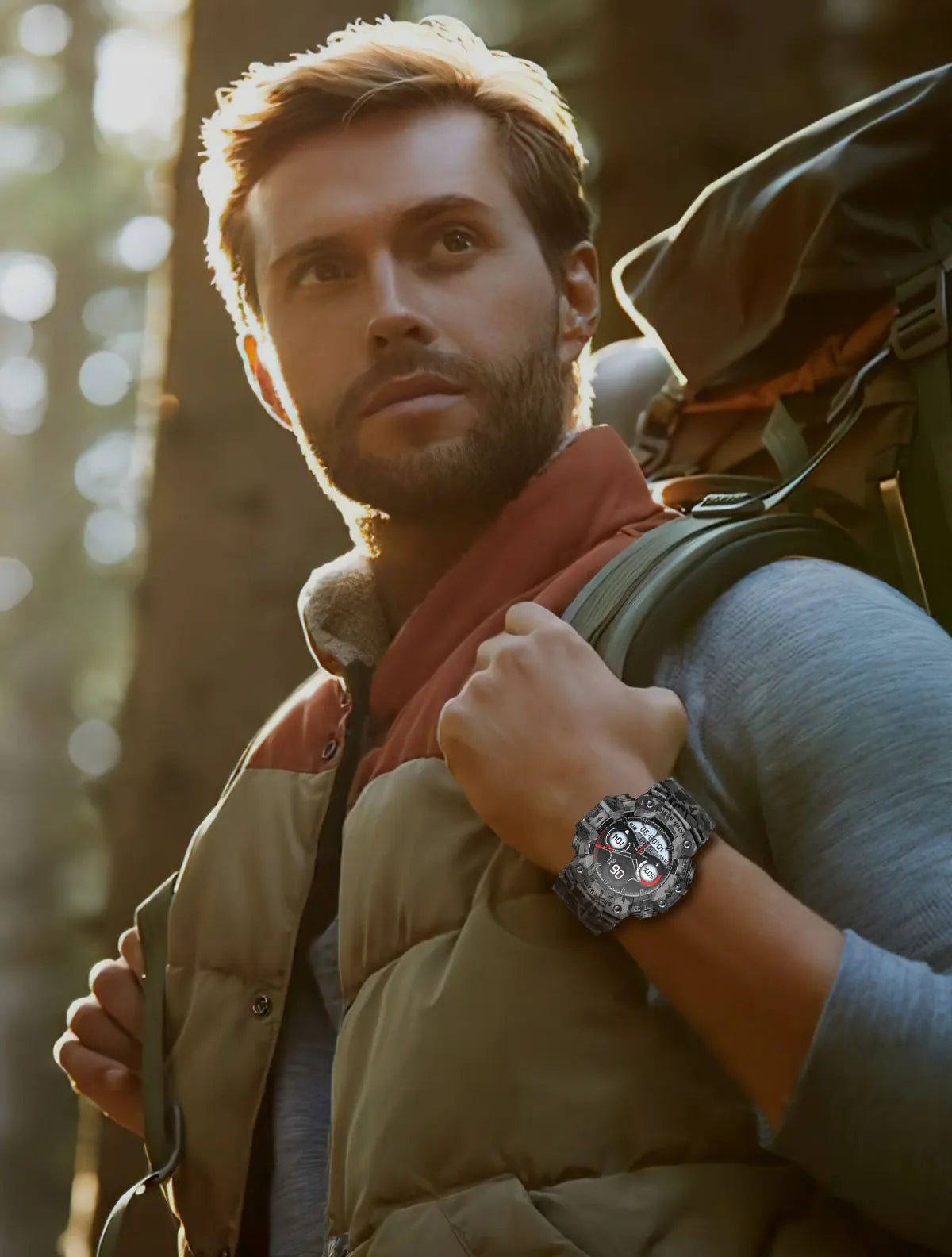 2025 Rugged Sport Smart Watch Bluetooth Calls Colorful Waterproof Military Smartwatches with Flashlight SOS COMPASS for Phone