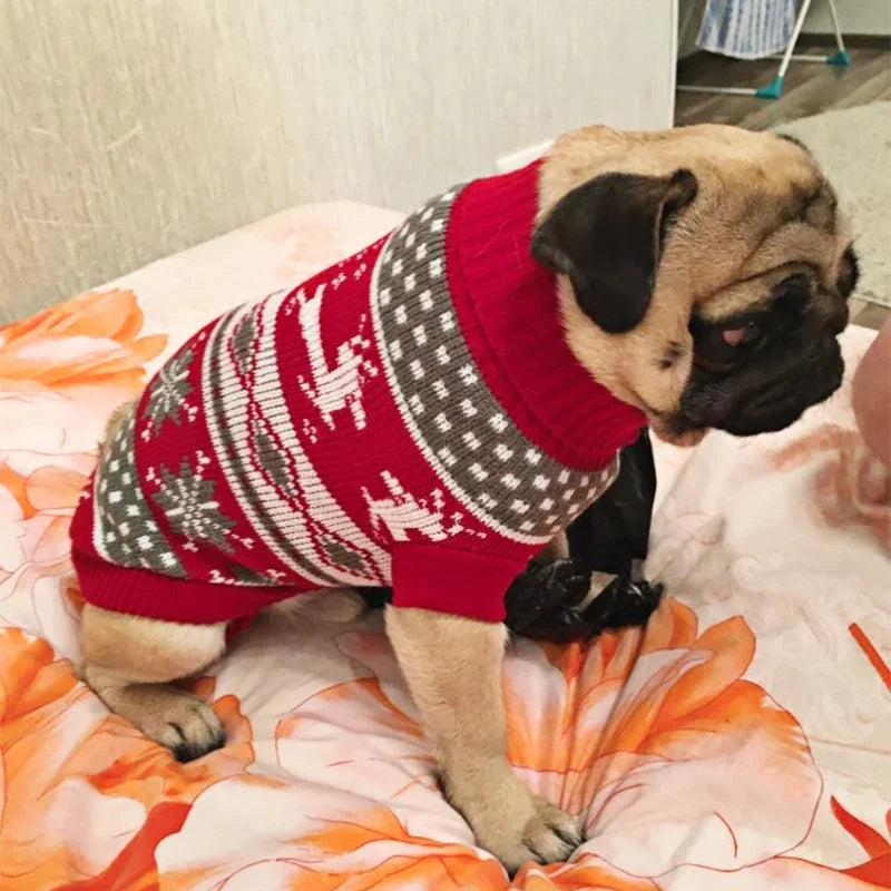 Christmas Cat Dog Sweater Pullover Winter Dog Clothes for Small Dogs Chihuahua Yorkies Puppy Jacket Pet Clothing ubranka dla psa