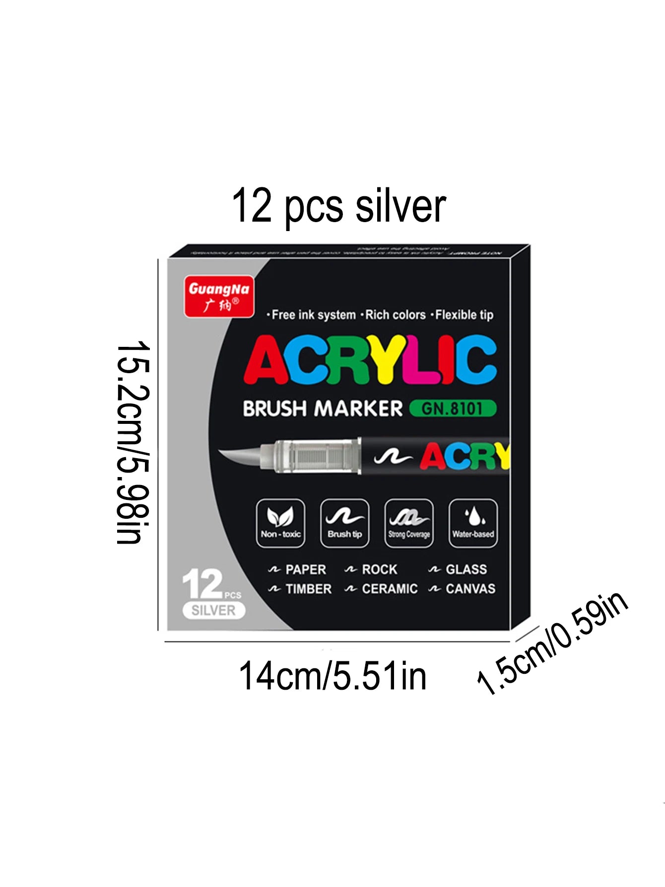 12-240 Color/box Professional Artist Marker Set - Soft-tip Drawing Straight Line Liquid Acrylic Markers, DIY Graffiti Art Painti
