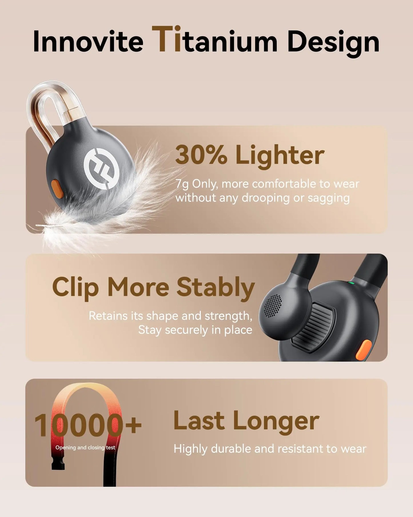 Lark M2S Wireless Lavalier Microphone with USB-C Plug  Titanium Clip, Plug-and-Play Noise Cancelling
