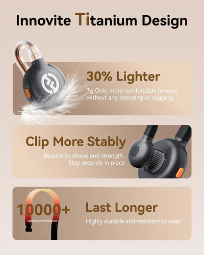 Lark M2S Wireless Lavalier Microphone with USB-C Plug  Titanium Clip, Plug-and-Play Noise Cancelling
