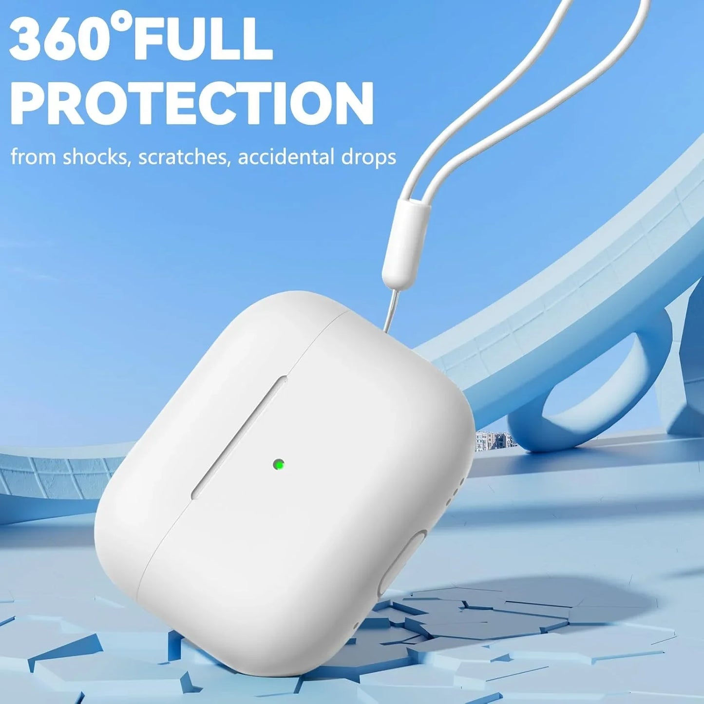 For AirPods Pro 2 Case Liquid Silicone Cover For AirPods Pro 2 2nd Pro2 2022 2023 Cases Sleeve With Cleaningr Pen Lanyard Funda
