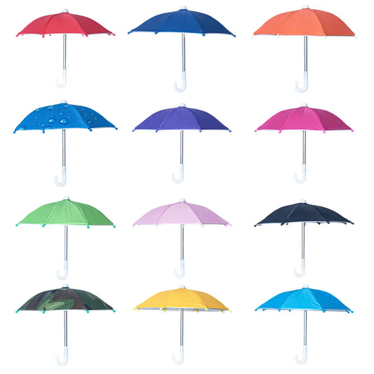 1PC Style Colorful Plastic Mini Umbrella Rain Gear Toy Umbrella Baby Toy Girl Gift Doll Embellishment Doll Clothing Decoration