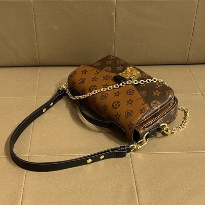 Light luxury brand women's handbag 2024 new autumn and winter high-end fashion designer mailman bag shoulder crossbody bag