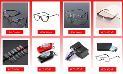 Metal Anti-blue Light Reading Glasses Farsighted Eyeglasses Men Business Eyewear Diopter 0 +1.0 +1.5 +2.0 +2.5 +3.0 +3.5 +4.0