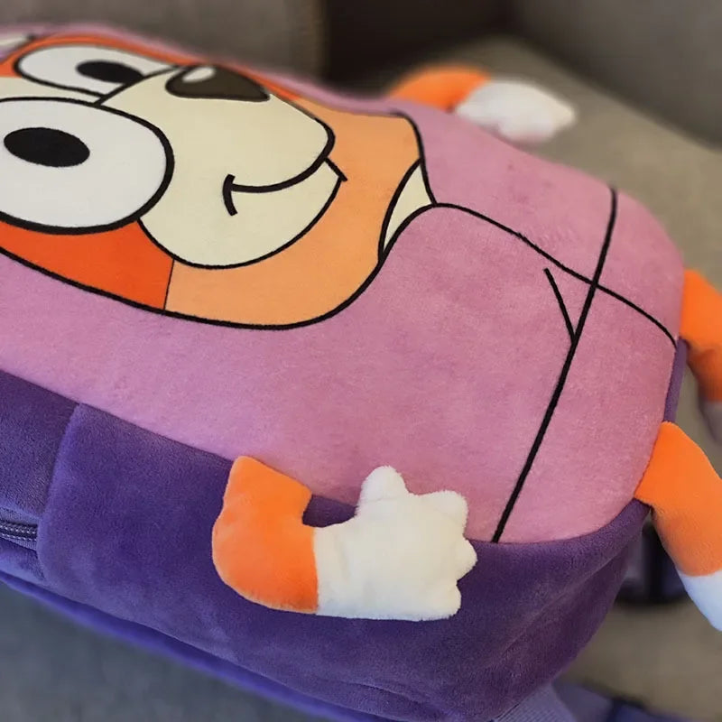 Bluey Anime Backpack Toys Bingo Muffin Cartoon Dog Mini Kindergarten Children School Bag Stuffed Plush Bag Gift For Kids