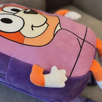 Bluey Anime Backpack Toys Bingo Muffin Cartoon Dog Mini Kindergarten Children School Bag Stuffed Plush Bag Gift For Kids