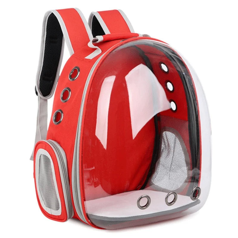 Capsule Bubble Pet Backpack Small Cat Pet Carrier Backpack Transparent Animal Puppy Kitty Bird Breathable Pet Carrier for Travel