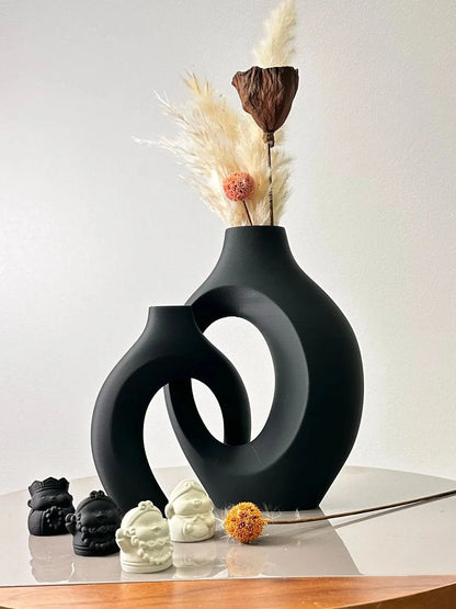 2 Piece Hug Large Size Dried Vase Max 8.66 Inch, Suitable for Home Decoration Ornaments, Office Decoration Flower Arrangement Dr