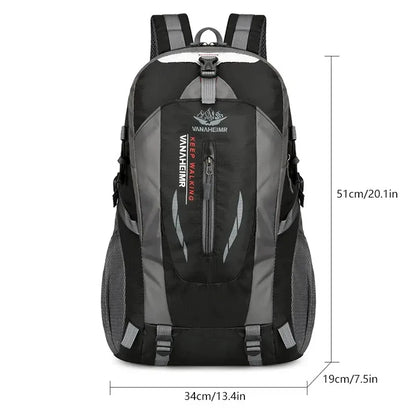 40L Outdoor Waterproof Large Capacity Hiking Bag Camping Backpack Travel Rucksack Nylon Bags Hiking Travel Bag