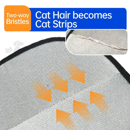 Upgraded Pet Grooming Gloves Cats Hair Brush Pet Removal Gloves Dual Brush Static-free Cat Cleaning Tool Hair Stripping Mitts