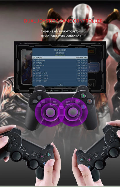 G11 Pro Game Box Video Game Console 256G Built-in 60000+ Retro Games 2.4G Wireless Gamepad 4K HD TV Box Game Console for PS1/GBA