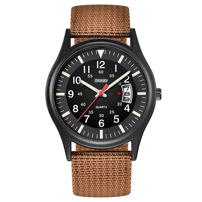 Reloj Hombre 2023 Fashion Mens Nylon Watches Luxury Men Army Military Quartz Watch Calendar Date Wristwatch Relogio Masculino