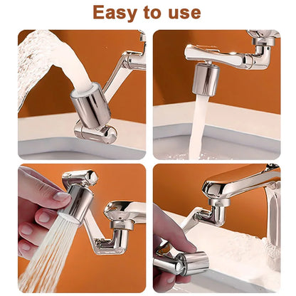 Metal 1080° Rotating Metal Faucet Sprayer Kitchen Saving Water Nozzle Tap Bathroom Faucet Extend Adaptor 22/24mm Bubbler