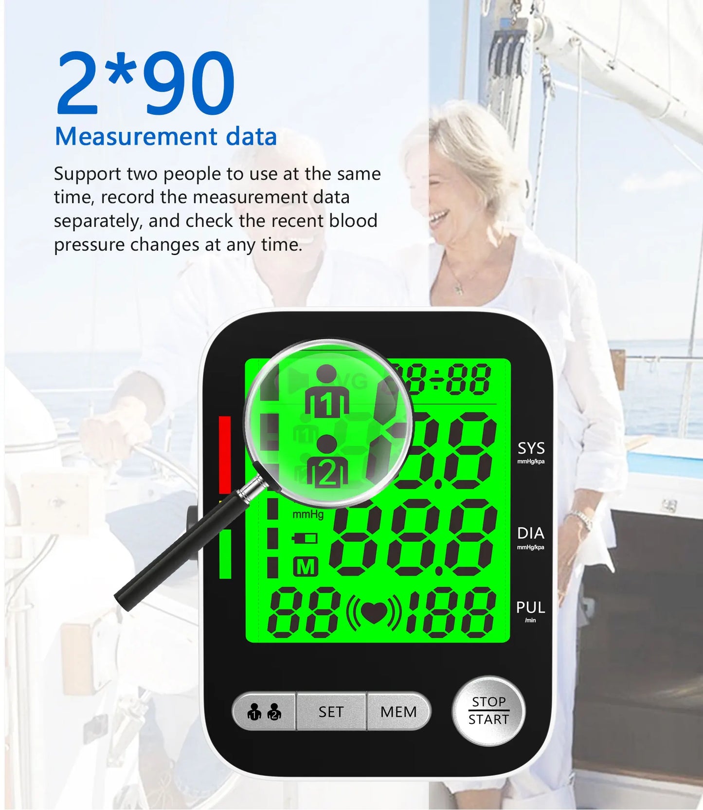High Accurate Blood Pressure Monitor Digital Sphygmomanometer Bp Monitors Electronic Tonometer Arm Cuff Talking BPM Tensiometer