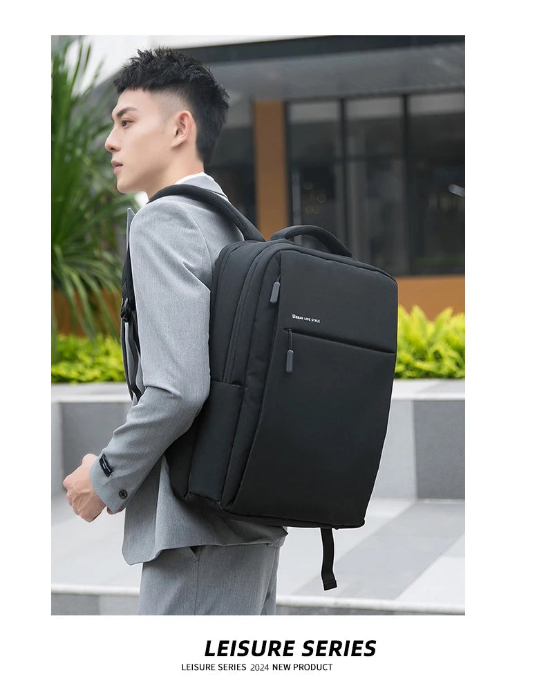 40L Laptop Backpack Durable 17 Inch for Men Women with USB Charger Port & Luggage Sleeve Sturdy College Rucksack Bag For Macbook