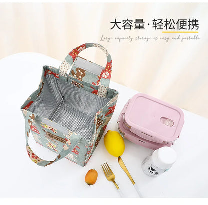 Kids Lunch Bag for School Portable Thermal Bag Children Cartoon Insulated Lunch Bag Cooler Pouch Dinner Container Handbags