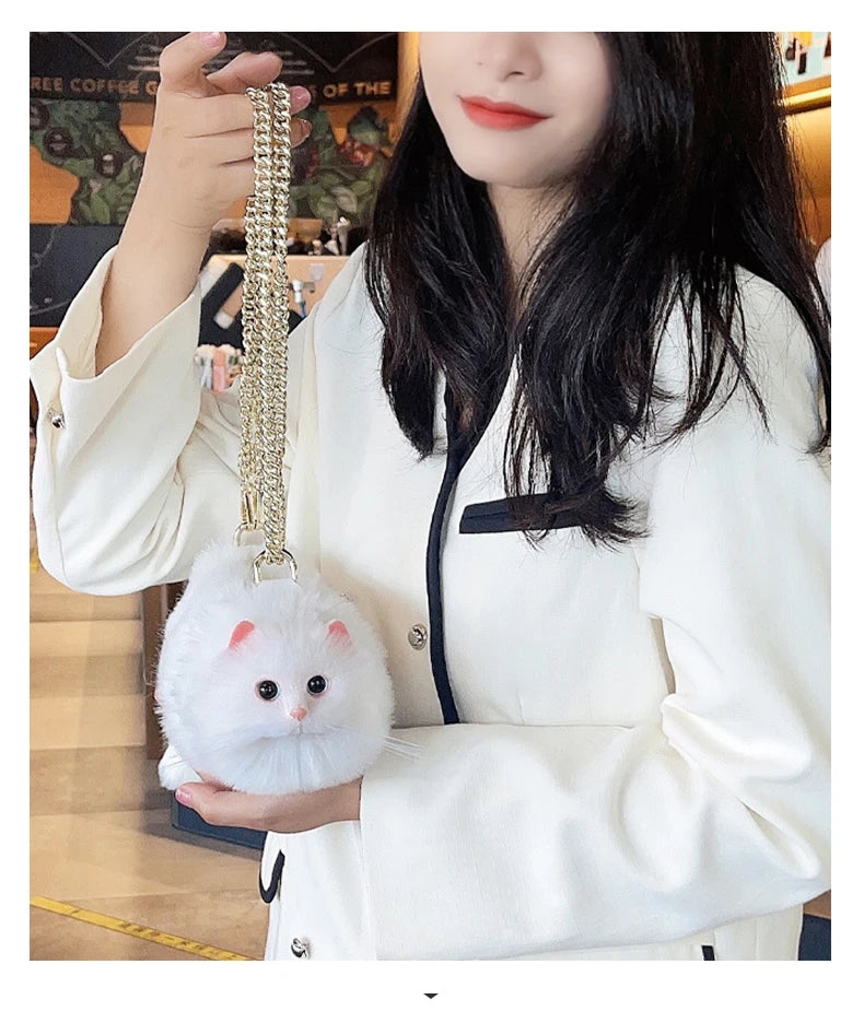 Design Patent Women Shoulder Female Cat Bag Shoppers Simple Fashion Zipper Handbags Shoulder Large Capacity Tote  Clutch Bags