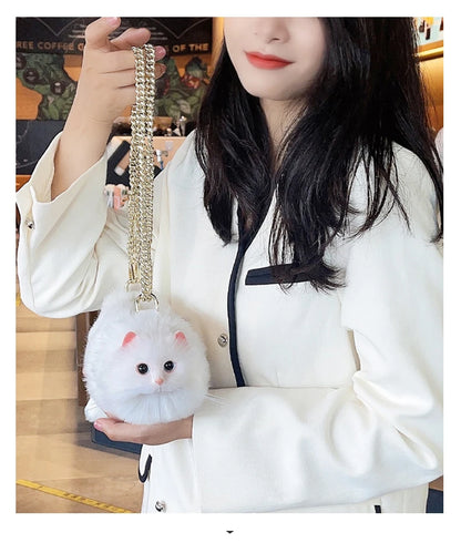 Design Patent Women Shoulder Female Cat Bag Shoppers Simple Fashion Zipper Handbags Shoulder Large Capacity Tote  Clutch Bags