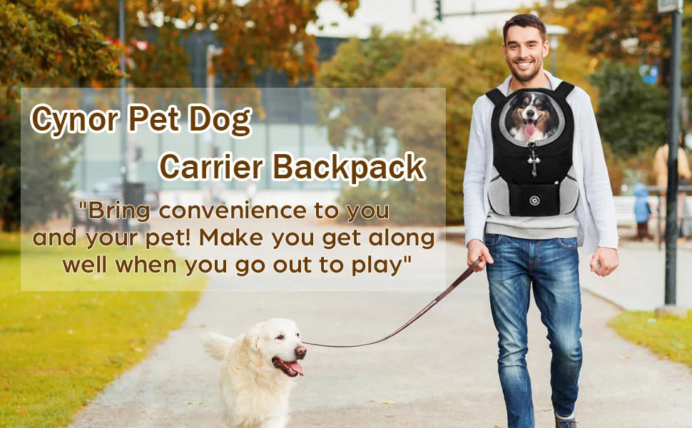 Backpack For Dog Shoulder Carrier Pet Conveyor Backpacks Comfortable Front Motorcycle And Hiking Camping Carrier Bag For Pet Dog
