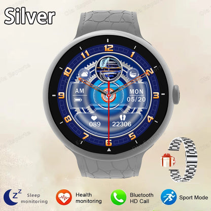 Smart Watch Men 1.52Inch AMOLED Screen BT Call GPS Sports Fitness Tracker Health Monitor Wireless Charging Smartwatch