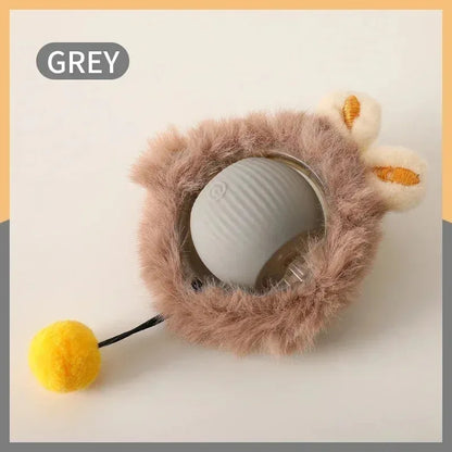 Smart Interactive Cat Toys Ball Auto Electric Rolling Ball Toys for Cat Kitty Pet Automatic Training USB Rechargeable Cat Toy