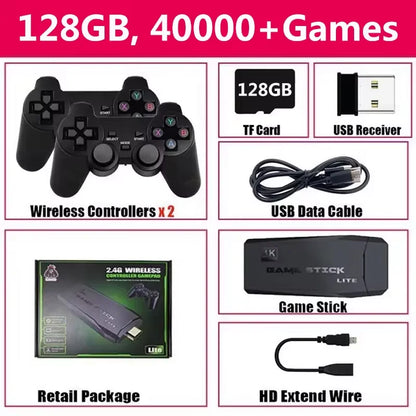 M8 4K Video Game Console Built-in 20000 Games Wireless Controller Gamepad Retro Handheld Game Player For PS1 Dropshipping