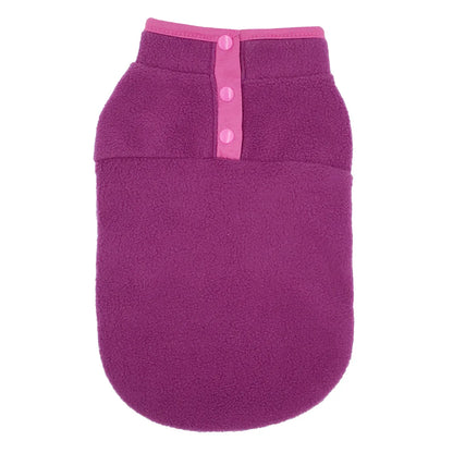 Autumn Winter Soft Puppy Cats Coat Warm Fleece Vest for Small Medium Dogs Clothes Chihuahua French Bulldog Costume Pet Waistcoat
