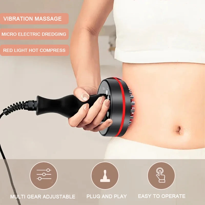 Home electric meridian brushing and scraping instrument, muscle and five element unblocking device, massage