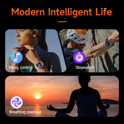 LIGE New Premium Military Smart Watch Men Flashlight Waterproof Outdoor Sport Tracker Bluetooth Call Smartwatch 400mAh Battery