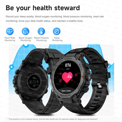 Outdoors Watches Men And Women 1.52”HD Bluetooth Call Health Tracking Alarm Clock Flashlight Sports Multifunction SmartWatches