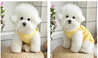 Dog Clothes for Small Dogs Thin Cute Dog Vest Puppy Clothes Breathable Chihuahua  Clothes Cat Vest Pet Supplies