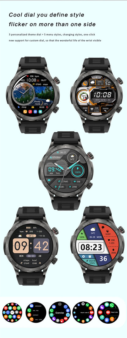 2025 New GPS Bluetooth Call Smart Watch Men AMOLED HD Screen Heart Rate NFC IP68 Waterproof Sports Smart Watch For Android iOS