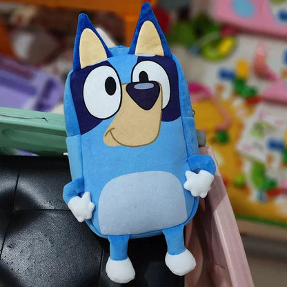 Bluey Anime Backpack Toys Bingo Muffin Cartoon Dog Mini Kindergarten Children School Bag Stuffed Plush Bag Gift For Kids