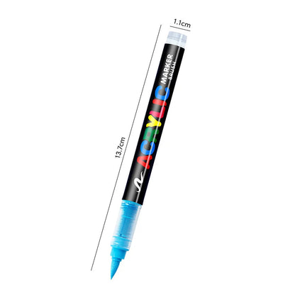 One direct liquid acrylic marker paint brush pen painting stone ceramic glass wood canvas making drawing graffiti coloring pen