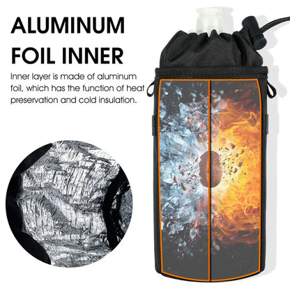 WEST BIKING Bicycle Bottle Holder Cycling Water Bottle Carrier Reflective Pouch Kettle MTB Road Bike Handlebar Bag Accessories