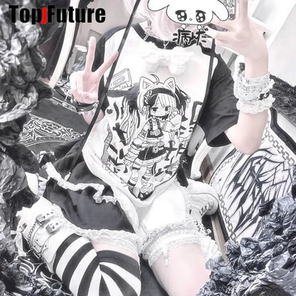 Women Y2K Girl bloody punk Harajuku Gothic Lolita sick injured short necklace Halloween cosplay props subculture Chokers Choker