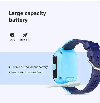 Kids Smart Watch Phone Waterproof Kids Smartwatch MP3 Music Player with 11 Games Call SOS Camera Video Alarm Recorder for 3-12 Y