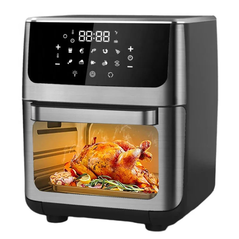 -Air Fryer Oven 12l 15l 16l 18l 23l 24l Smart Air Fryer Digital With Steam Function Stainless Steel Air Fryer Oven