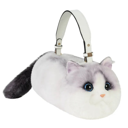 Shopping Coin Purse New Cute Popular Cat Small Bag Smooth Hand Feeling Not Easy To Lose Hair Net Red Chain Crossbody Bag