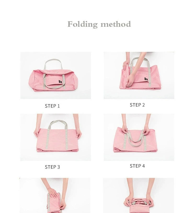 Foldable Travel Bags Nylon Large Capacity Bag Luggage WaterProof Handbags Women Men Travel Storage Clothes Packaging Organizer