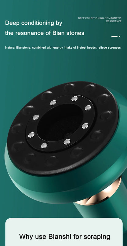 Smart vacuum cupping device electric breathing heating wireless negative pressure suction device meridian dredging massage devic
