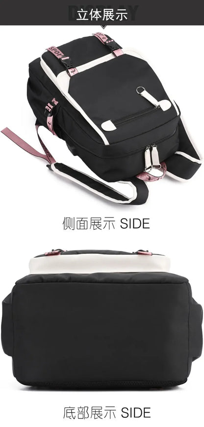 KPop Demon Hunters Backpack Students Large Capacity Backpack K-Pop Demon Hunters Fans Gift Girls School Bags Travel Backpack
