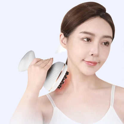Electric Meridian Brush Gua Sha Body Massager EMS Microcurrent Hot Compress Scraping Lymphatic Drainage Machine Fat Burner