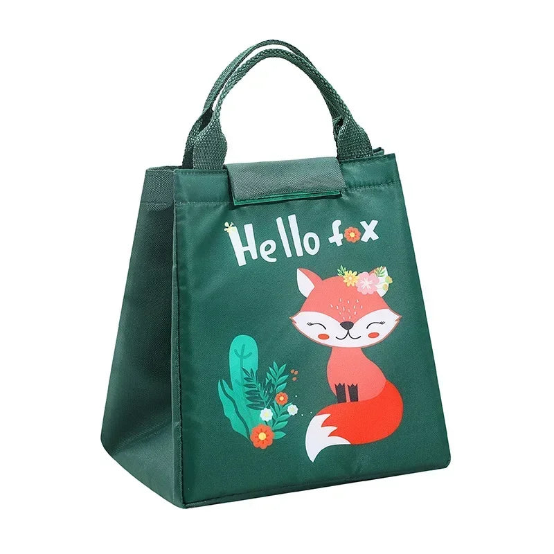 Kids Lunch Bag for School Portable Thermal Bag Children Cartoon Insulated Lunch Bag Cooler Pouch Dinner Container Handbags