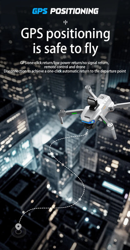 Drone professionnel AE3 Pro Max avec écran 360 ° Évitement d'obstacles sans brosse 8K double caméra 3 axes cardan quadrirotor FP